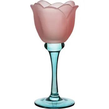 Svícen Svícen Julietta 19 cm modrý/růžový