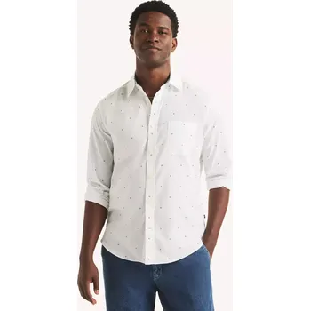 Pánská košile NAUTICA pánská košile s dlouhým rukávem Printed bílá XXXL