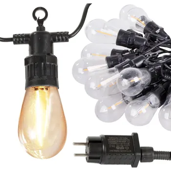 Verk Group Zahradní girlanda světelný řetěz 15 vedl světla