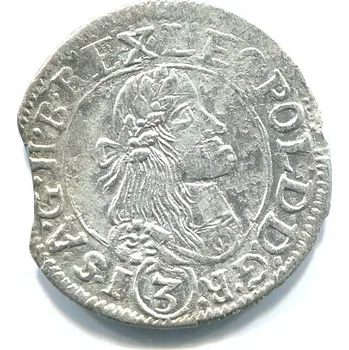 Leopold I. 3 Kreuzer 1668/KB. Kremnica. Ag.