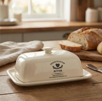 Máslenka Máslenka DAILY INTERNATIONAL HOME ADINA 20,5 × 12 × 7,5 cm krémová