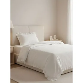 Povlečení Sinsay - Sada povlečení s volánky a jemnou strukturou - bílá - 918JM-00X - 918JM-00X-ONE