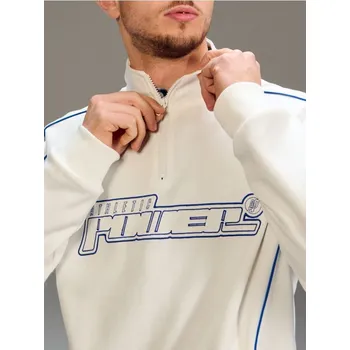 Pánská mikina Sinsay - Mikina s potiskem a kontrastním lemováním - krémová - 503HL-01X - 503HL-01X-S