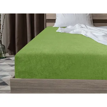 Prostěradlo Froté prostěradlo EXCLUSIVE zelené 180 x 200 cm