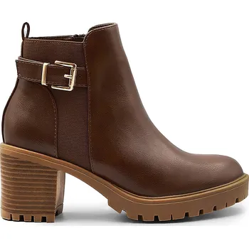 Dámské kozačky Kozačky Wheres That From Brown PU 1150835 3