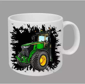 Moon River John Deere 7250R hrnek s traktorem černý obsah 330 ml (hrneček traktor)