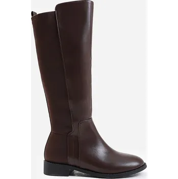 Dámské kozačky Kozačky Where’s That From Dark Brown PU 1063354 8