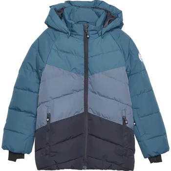 Sportovní oblečení Chlapecká lyžařská bunda COLOR KIDS-Ski Jacket - Colorblock -Quilt, legion blue Modrá 110