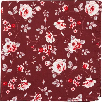 Šátek Bubibubi Vínový kapesníček do saka Garnet