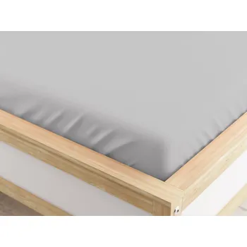Prostěradlo TEXTILOMANIE Napínací prostěradlo z mikrovlákna světle šedé 160 × 200 cm