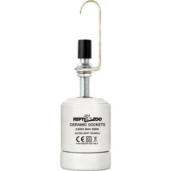 Teraristika Repti Zoo keramická objímka s vypínačem a věšákem