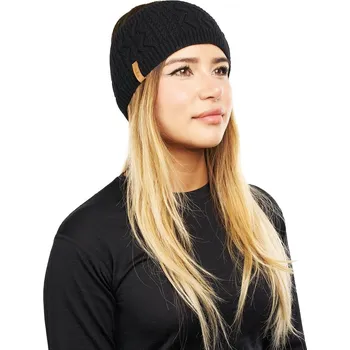 Čelenka Vlnka Čelenka z kašmíru a ovčí vlny Vlnka C04 černá velikost Uni