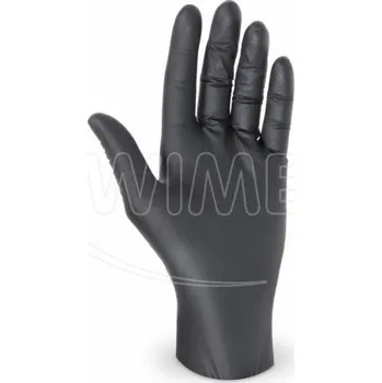 Vyšetřovací rukavice Rukavice (Nitril) nepudrovaná černá `M` [100 ks]