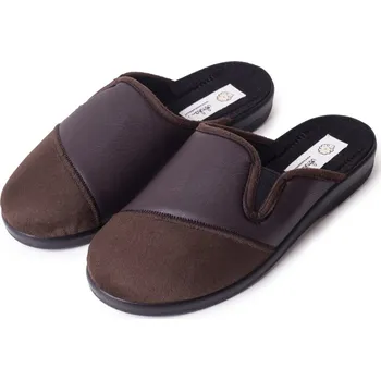 Pánské pantofle Vlnka Pánské celoroční pantofle hnědá velikost obuv dospělí 45