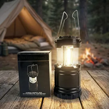 Lampička Turistická LED lampa na baterie DAILY INTERNATIONAL HOME 28×9 cm černá