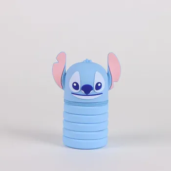 Penál Cerda Školní silikonový 3D penál LILO A STITCH modrý 20 cm
