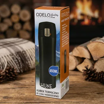 Termohrnek Termohrnek nerezový ODELO PRESTIGE LINE HUNE 450 ml černý