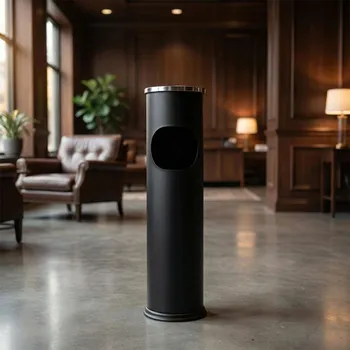 Odpadkový koš Koš s popelníkem ODELO VILMA 8 l černý