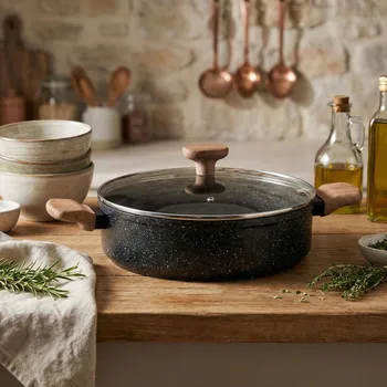 Hrnec Hrnec s poklicí a soft touch uchyty ODELO MAREN 28 × 8 cm černý