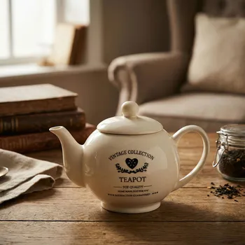 Konvice na čaj Džbán DAILY INTERNATIONAL HOME VINTAGE COLLECTION ADINA 820 ml krémový