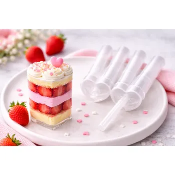 Čokoláda Push-up formičky na dezerty ve tvaru srdce 5ks