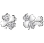 Olivie Stříbrné náušnice ČTYŘLÍSTEK 9707 Ag 925; ≤1,7 g.