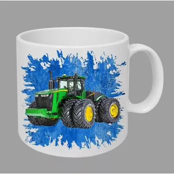 Moon River John Deere 9620R hrnek s traktorem modrý obsah 330 ml (hrneček traktor)
