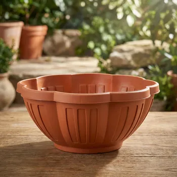 Obal na květináč Mísa DAILY INTERNATIONAL HOME PETUNIA 32 cm terakota