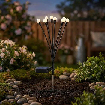 Venkovní osvětlení Solární lampy typu kočičí vrba DAILY INTERNATIONAL HOME 35 cm multicolor 2 ks