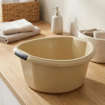 Koš na prádlo Miska s uchyty DAILY INTERNATIONAL HOME ROSALIE 15 l béžová