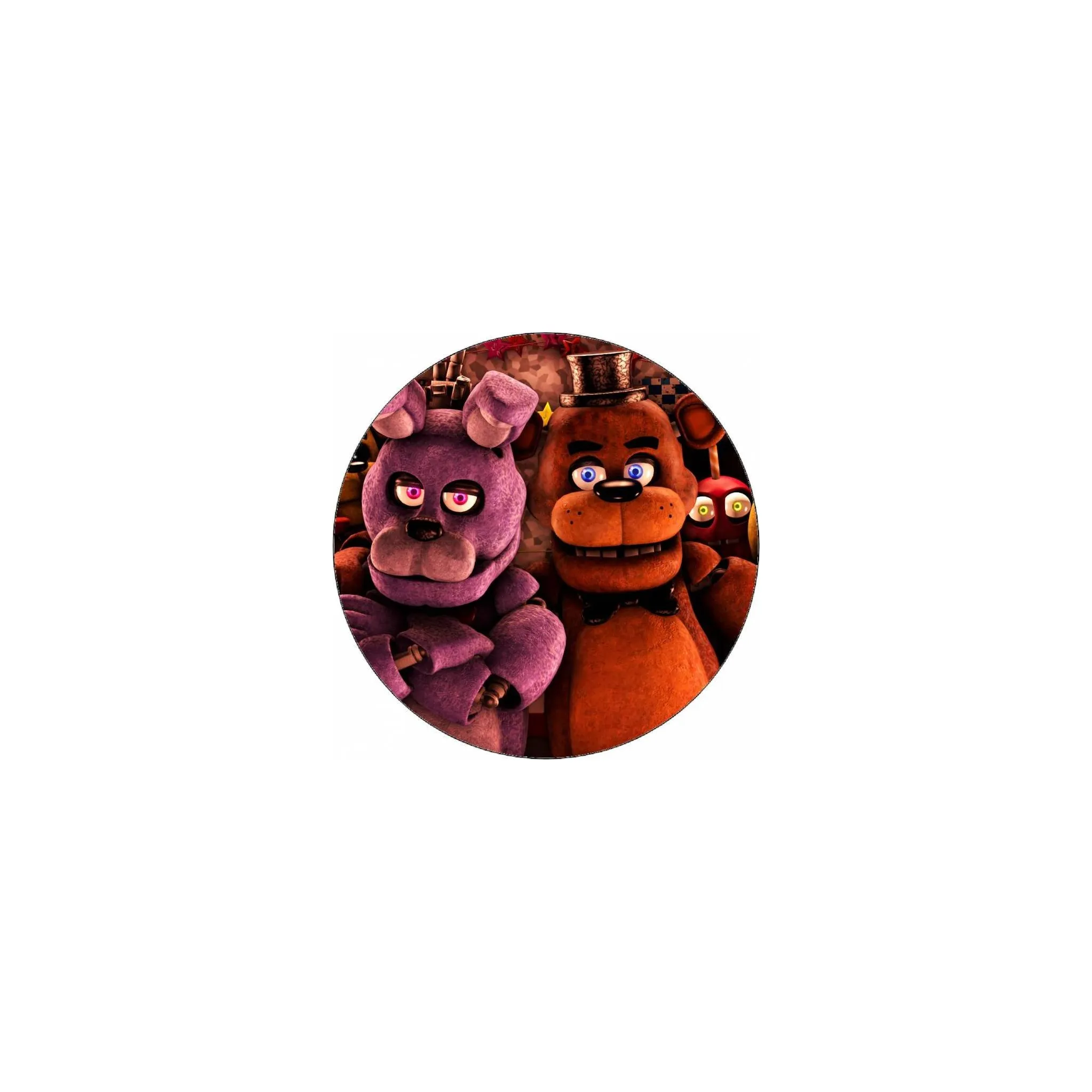 Fotografie 1 - Jedlá dekorace na dort Jedlý papír na dort kulatý 19,5 cm Five Nights at Freddy's Bonnie