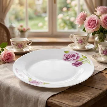 Talíř Dezertní talíř kulatý ODELO HOME ROSE 19 cm