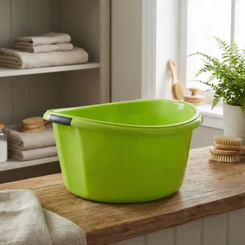 Koš na prádlo Miska s uchyty DAILY INTERNATIONAL HOME ROSALIE 25 l zelená