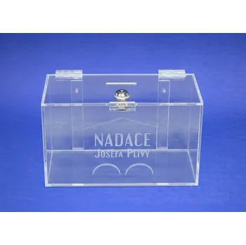 Příruční pokladna Kasička, pokladnička 250x120x150 mm + gravír + uchycení na zeď, zámek