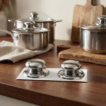 Poklice Knoflíky na poklice DAILY INTERNATIONAL HOME stříbrné 2 ks