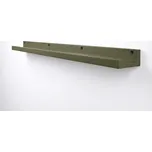 Nástěnná police na obrazy FOTOPLANK 120 cm, olivová