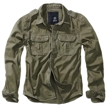 Košile dl. rukáv Brandit Vintage Shirt olivová Velikost: 3XL