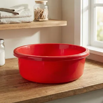 Koš na prádlo Kulatá miska DAILY INTERNATIONAL HOME VICKY 20 l 46 cm červená