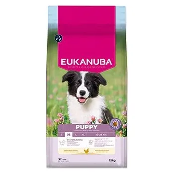 Krmivo pro psa Eukanuba Dog Puppy Medium rich in fresh Chicken 15kg