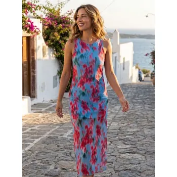 Dámská móda Sinsay - Dlouhá květinová šaty - vícebarevná - 073IQ-MLC - 073IQ-MLC-S