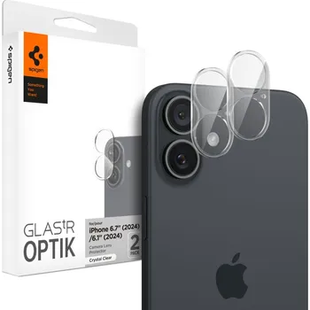 Spigen - Optik.tR sklo na fotoaparát (2 balení) - iPhone 16 Plus - čiré