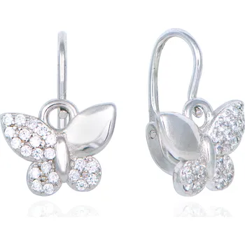 Náušnice Olivie Stříbrné náušničky pro miminko MOTÝLEK 5172 Ag 925; ≤1,8 g.