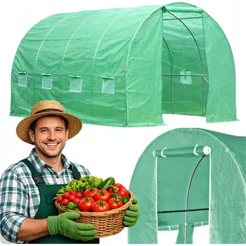 Skleník Zahradní fóliovník pro pěstování zeleniny 3 x 4,5 m