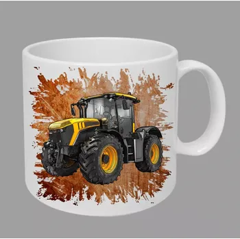 Moon River JCB Fastrac 4220 hrnek s traktorem oranžový obsah 330 ml (hrneček traktor)