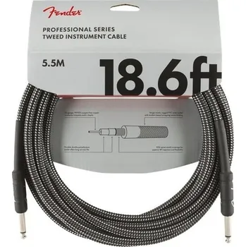 Strunný nástroj Fender Professional Series Gray Tweed 5,5 m Rovný - Rovný Nástrojový kabel (Jako nové)