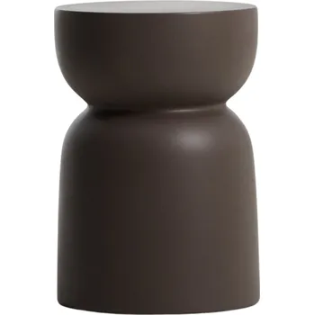 Zahradní stůl Kave Home Hnědý cementový zahradní stolek Garbet 32 cm