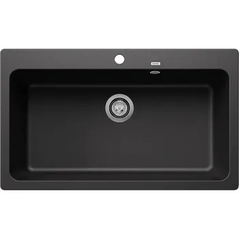 Varná deska NAYA XL 9 je mimořádně velký kuchyňský dřez s jednou mísou navržený pro maximální funkčnost. Jeho prostorné umyvadlo snadno pojme více úkolů a zároveň si zachovává elegantní, moderní estetiku. Jemné křivky mísy a praktická římsa usnadňují čištění a chrání