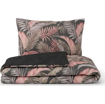 Povlečení Kvalitex Ložní bavlněné povlečení PALMA šedá 1+2, 240x220, 70x90cm