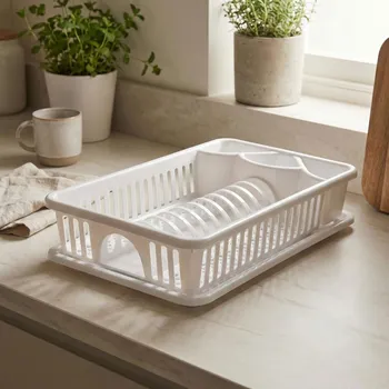 Odkapávač na nádobí Odkapávač na nádobí DAILY INTERNATIONAL HOME ASHLEY 42,5 × 27 × 9 cm bílý