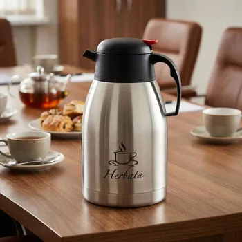 Termoska Konferenční termoska na čaj ODELO ESTELA 2,0 l stříbrno-černá